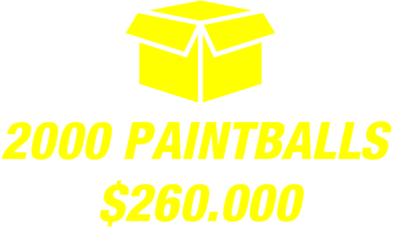 Recarga 2000 paintballs Hard paintball Bogota