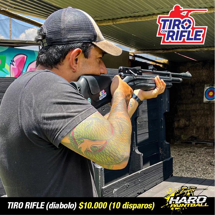 Tiro de rifle hard paintball Siberia