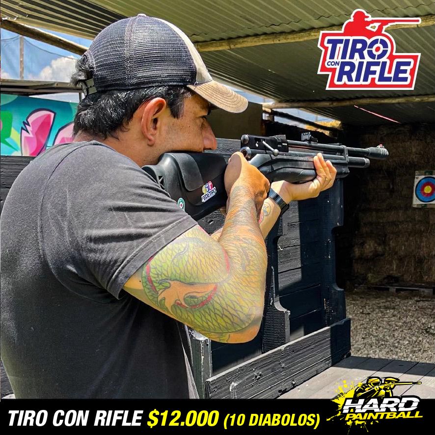 Tiro de rifle hard paintball Siberia