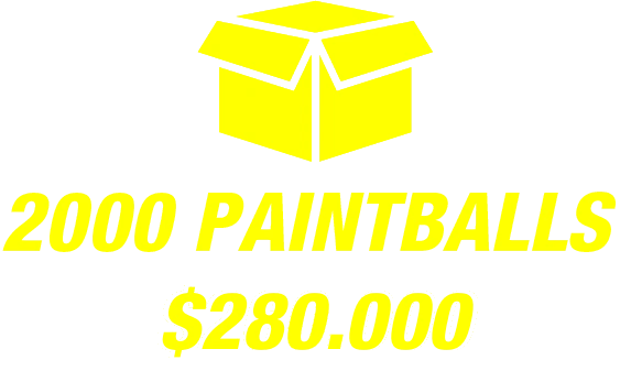 Recarga 2000 paintballs Hard paintball Bogota