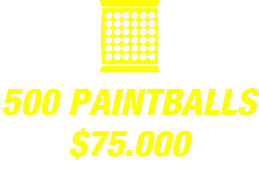 Recarga 500 paintballs Hard paintball Bogota