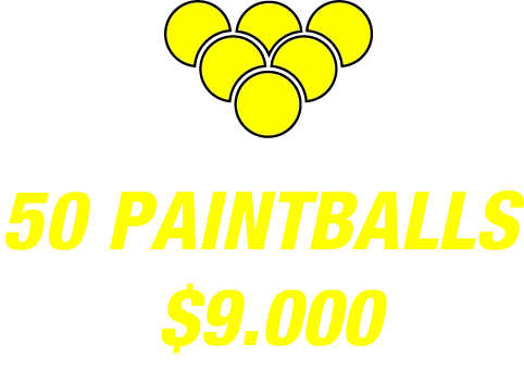 Recarga 50 paintballs Hard paintball Bogota