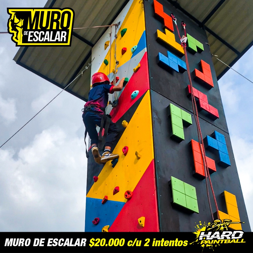 Muro de escalar hard paintball